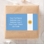 Étiquette Drapeau ordinaire de l'Argentine (En situation)