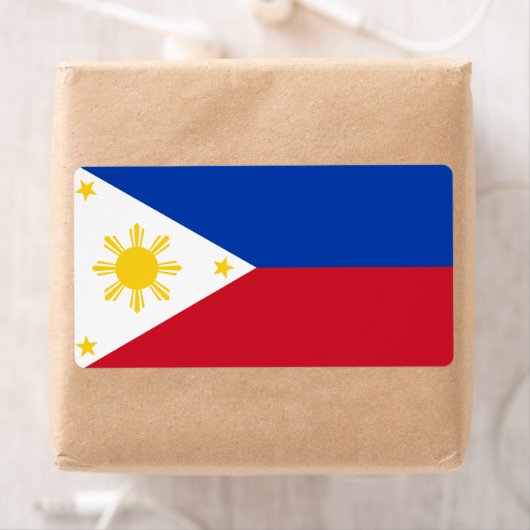 Étiquette Drapeau philippin des Philippines (En situation)