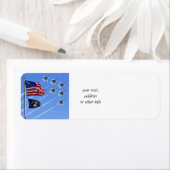 Étiquette Drapeau POW MIA avec vieille gloire & Thunderbirds (En situation)