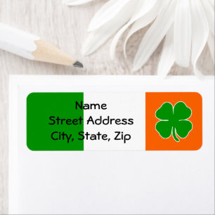 Étiquette Drapeau Shamrock [Irish Pride]