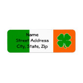 Étiquette Drapeau Shamrock [Irish Pride] (Devant)