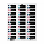 Étiquette Drapeau souriant transgenre (Feuille entière)