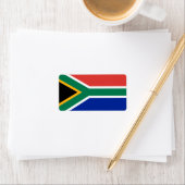 Étiquette drapeau sud-africain (En situation)