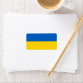 Étiquette Drapeau ukrainien (En situation)