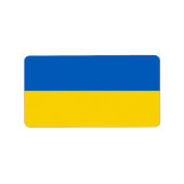 Étiquette Drapeau ukrainien (Devant)