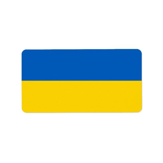 Étiquette Drapeau ukrainien (Devant)