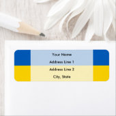 Étiquette Drapeau ukrainien (En situation)