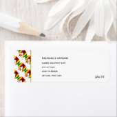 Étiquette DRAPEAU ZIMBABWE | John 3:16 | Adresse patriotique (En situation)