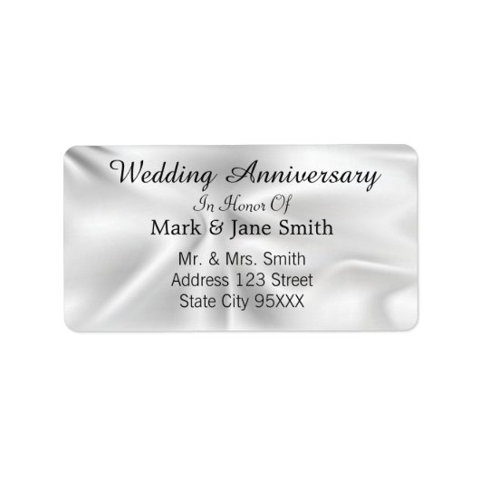 Étiquette Draperie classique (Devant)