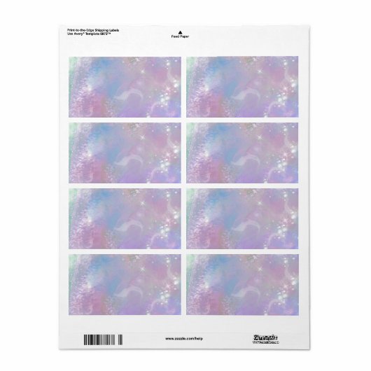 Étiquette Dreaming figé (Feuille entière)