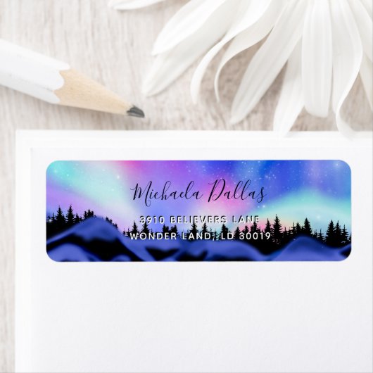 Étiquette Dreamy Lights (En situation)