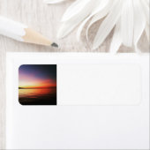 Étiquette Dreamy Sunset Adresse de retour (En situation)