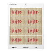 Étiquette Drôle Bouddha disant (Feuille entière)