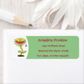 Étiquette Drôle carnivore Vénus piège à mouches plante dessi (En situation)