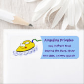 Étiquette Drôle dessin animé linge de fer (En situation)