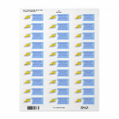 Étiquette Drôle dessin animé linge de fer (Feuille entière)