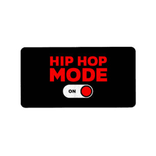 Étiquette Drôle Hip hop Design pour hommes femmes 90s Hip ho