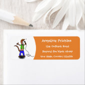 Étiquette Drôle lézard chantant avec bande dessinée de micro (En situation)