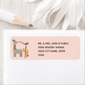 Étiquette Drôle Llama (En situation)