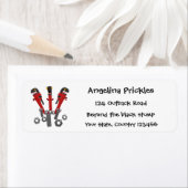 Étiquette Drôle outil monstre de clé humour dessin animé (En situation)