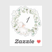 Étiquette du Baby shower alimentaire pour bébés (Feuille)