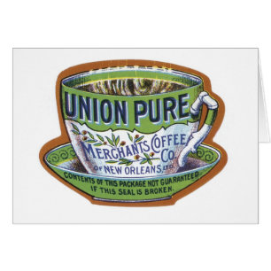 Étiquette du café Union Pure Merchant
