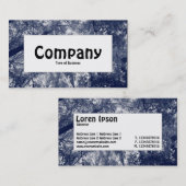 Étiquette du centre - Automne bleue (Devant / Derrière)