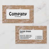 Étiquette du centre - Chipboard (Devant / Derrière)