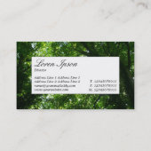 Étiquette du centre - Dans les arbres II (Dos)