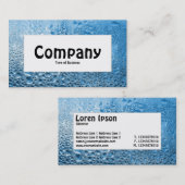 Étiquette du centre - Eau bleue (Devant / Derrière)