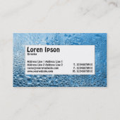 Étiquette du centre - Eau bleue (Dos)