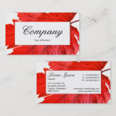 Étiquette du centre - Feuille d'érable japonaise (Devant / Derrière)