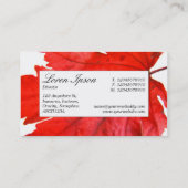 Étiquette du centre - Feuille d'érable japonaise (Dos)