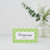 Étiquette du centre - Martian Green Damask (Debout devant)