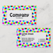 Étiquette du centre - Motif de demi-teinte couleur (Devant / Derrière)