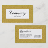 Étiquette du centre - Ochre Texture incorporée (Devant / Derrière)