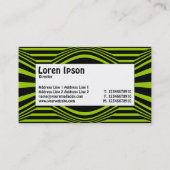 Étiquette du centre - Op Art II 01 - Noir et Vert (Dos)