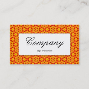 Étiquette du centre - OrangeTerrazzo Motif 04