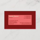 Étiquette du centre - rose tropicale avec rouge fo (Dos)