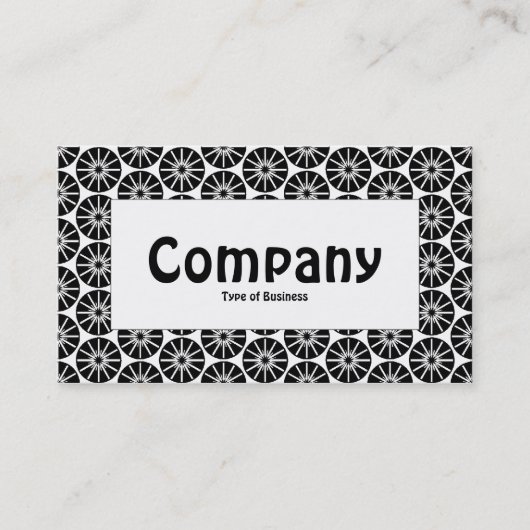 Étiquette du centre - Roue étoile - Noir (Devant)