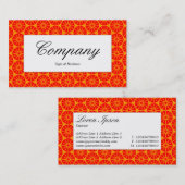 Étiquette du centre - Roue étoile - Rouge sur oran (Devant / Derrière)