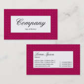 Étiquette du centre - Texture de tissu de Crimson (Devant / Derrière)