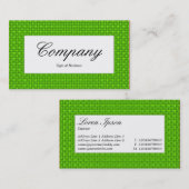 Étiquette du centre - Texture de tissu vert (Devant / Derrière)