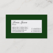 Étiquette du centre - Vert foncé (003300) (Dos)