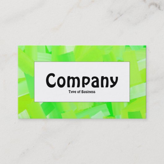 Étiquette du centre - Vert peint (Devant)