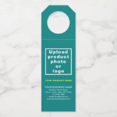 Étiquette du cintre Turquoise de bouteille du prod (Devant)