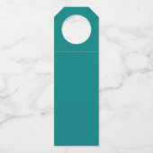 Étiquette du cintre Turquoise de bouteille du prod (Dos)
