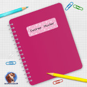 Étiquette du coeur - rose