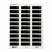 Étiquette du cône de pin d'épinette (Feuille entière)