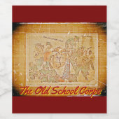 Étiquette du Corps des Marines d'Art militaire (Étiquettes simples)